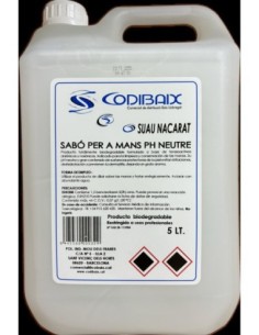 SUAU NACARAT sabó de mans ph neutre [1 x 5l.] E255