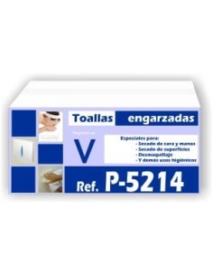 TOALLA EN \"V\" BLANCA 2C. [15 x 200u.]