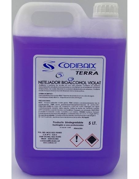 TERRA netejador amb bioalcohol violeta 1 x 5l.] E100M