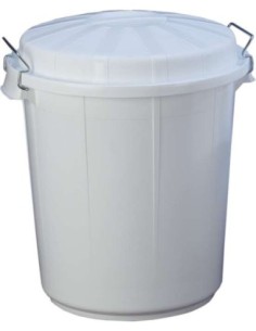CONTENEDOR INDUSTRIAL DENOX C/TAPA 70 LTRS BLANCO