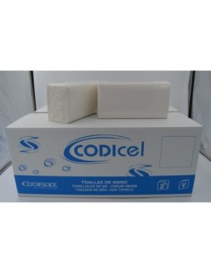 TOALLA 2C. \"V\"  CODICEL 100% Celulosa  [20  x 196u.]