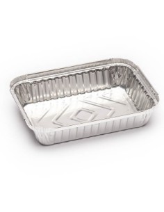 ENVASE ALUMINIO RECT. 6 CNL. canto alto 185x135x30 mm [1 x 125u.]