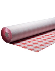MANTEL ROLLO CUADROS ROJO/BLANCO 1,20 x 100m. [1u.]