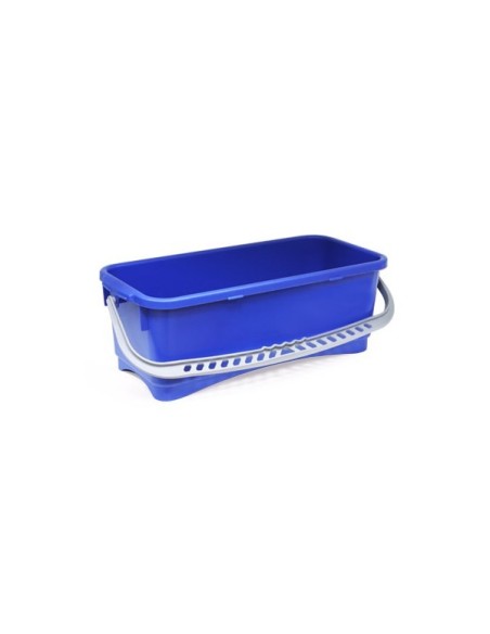 CUBO CRISTALERO ASA DE PLASTICO 10 LTRS AZUL