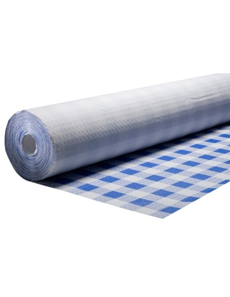 MANTEL ROLLO CUADROS AZUL/BLANCO 1,20 x 100m. [1u.]