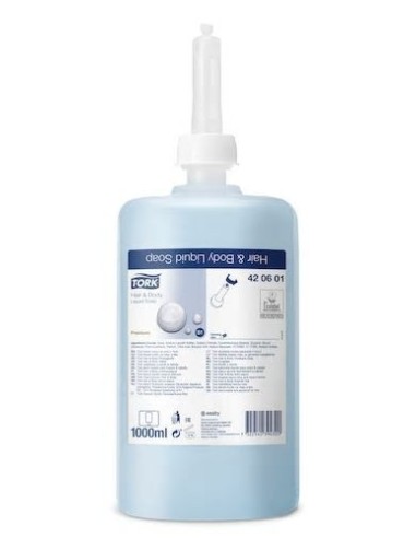 JABON TORK S1 CUERPO Y CABELLO -6 x 1l.-