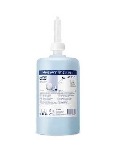 JABON TORK S1 CUERPO Y CABELLO -6 x 1l.-