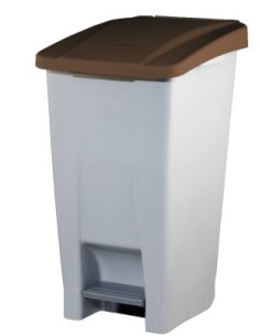 CONTENEDOR SELECTIVO DENOX CON PEDAL 60 LTRS AMARILLO