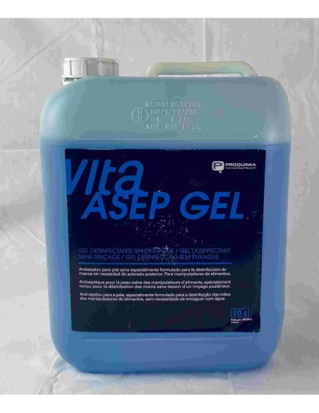 VITA ASEPGEL alcoholico Reg.Antiséptico 00547-DES - 1 x 10l.-