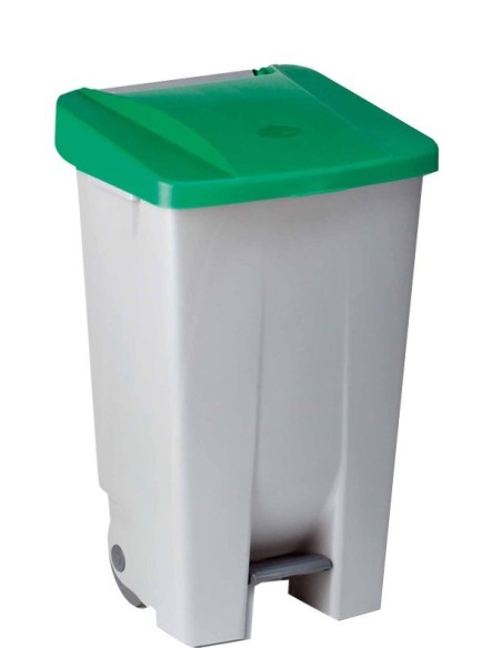 CONTENEDOR SELECTIVO DENOX CON PEDAL 80 LTRS VERDE