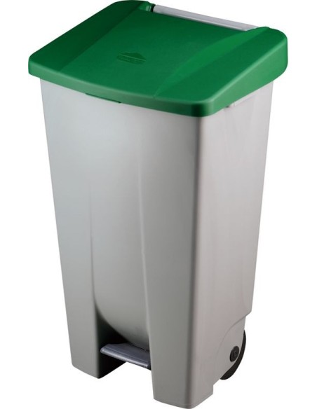 CONTENEDOR SELECTIVO DENOX CON PEDAL 120 LTRS. VERDE