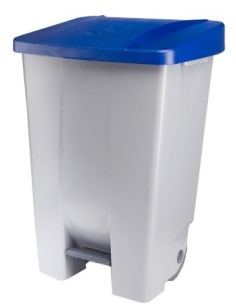 CONTENEDOR SELECTIVO DENOX CON PEDAL 120 LTRS AZUL