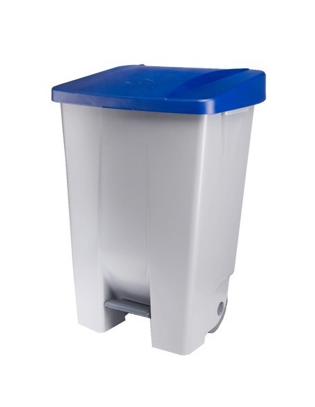 CONTENEDOR SELECTIVO DENOX CON PEDAL 120 LTRS AZUL