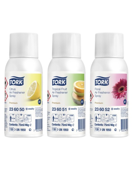 CARGA AMBIENTADOR TORK (CITRICO,FRUTAL,FLORAL) -1 x 12 u.- A1