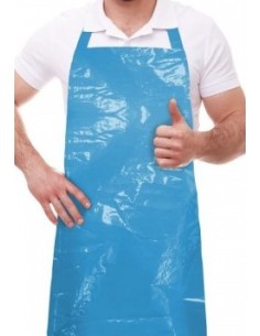 DELANTAL C/PETO AZUL POLIETILENO 76x120CM. -1 x1000u.-