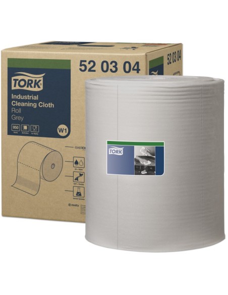 PAÑO TORK W1 MULTIUSO 520 GRIS -1 x 950u.-