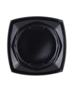 PLATO GRANDE CUADRADO NEGRO [1 x 20u.]