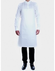 DELANTAL C/PETO BLANCO ALGODON 75x90 -1 u.-