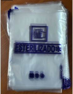 BOLSA HIGCA. VASO 15x20cm. IMPRESION AZUL -1 x 500u.-