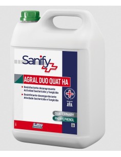 AGRAL DUO QUAT deterg desinfectante bactericida -1 x 5kg-HA