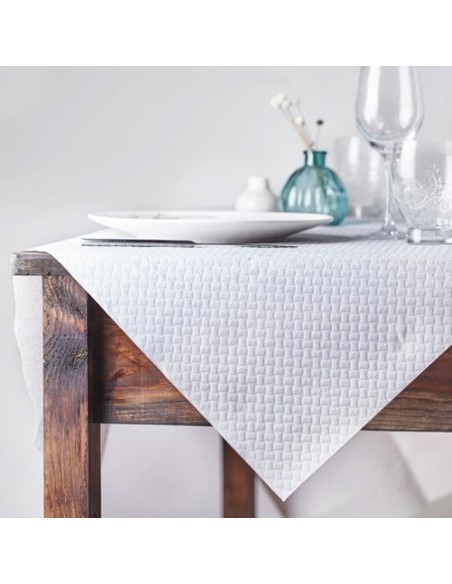 MANTEL ROLLO BLANCO GOFRADO 37gr ECO 1m x 100m -1u-