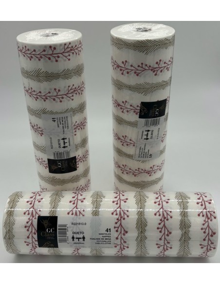 MANTEL ROLLO GC CLASS DUETO WISH BURDEOS ORO 040x50m -1 x 3u-