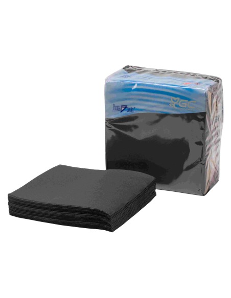 SERVILLETA 40x40 2C PUNTAPUNTA -1 x 100u- NEGRA