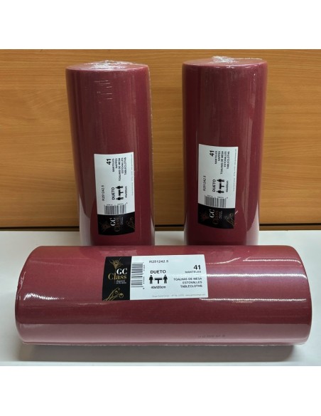 MANTEL ROLLO TISUCLASS DUETO BURDEOS 040x50m -1 x 3u-