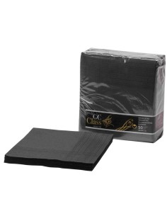 SERVILLETA 40x40 1C NEGRA CCENEFA PARIS -1 x 1200u-