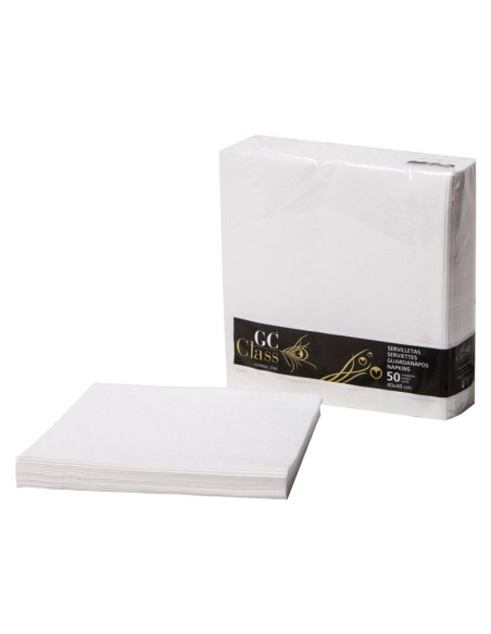 SERVILLETA 40X40 1C TISUCLASS 18 BLANCA -12p x 50u-