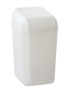 PAPELERA DENOX CTAPA BASCULANTE 15 LTRS swint top GRIS