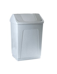 PAPELERA DENOX CTAPA BASCULANTE 55 LTRS swint top GRANITO