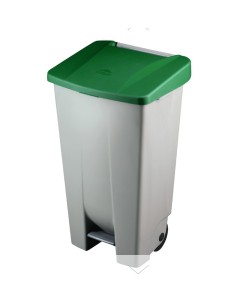 CONTENEDOR SELECTIVO DENOX CON PEDAL 120 LTRS ROJO