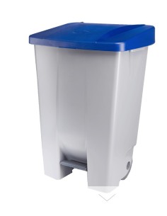 CONTENEDOR SELECTIVO DENOX CON PEDAL 80 LTRS ROJO