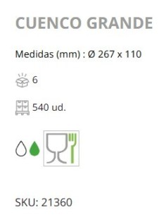 CUENCO DENOX 267 MM 3 LTRSCOLOR 2