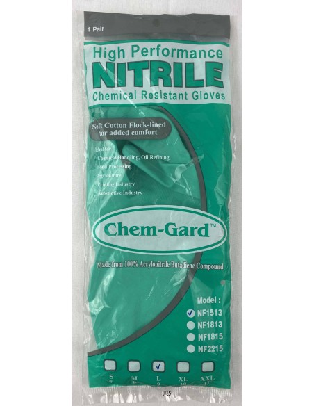 GUANTE NITRILO INDUSTRIAL VERDE TM -1u-