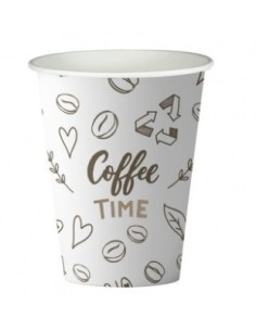 VASO CARTON KRAFTBLANCO 4OZ 120CC DISEÑO -1 x 50u- REF COFFE TEA