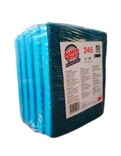SCOTCH BRITE 245 ALMOHADILLA 95x158mm NO RAYA AZUL -1 x 10u-
