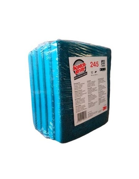 SCOTCH BRITE 245 ALMOHADILLA 95x158mm NO RAYA AZUL -1 x 10u-