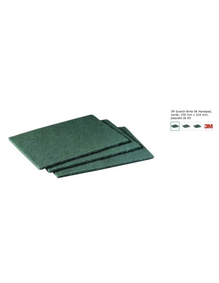 SCOTCH BRITE ALMOHADILLA FIBRA VERDE -1 x 3u-
