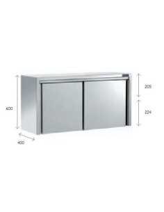 ARMARIO COLGANTE CON PUERTAS 1200x400x600