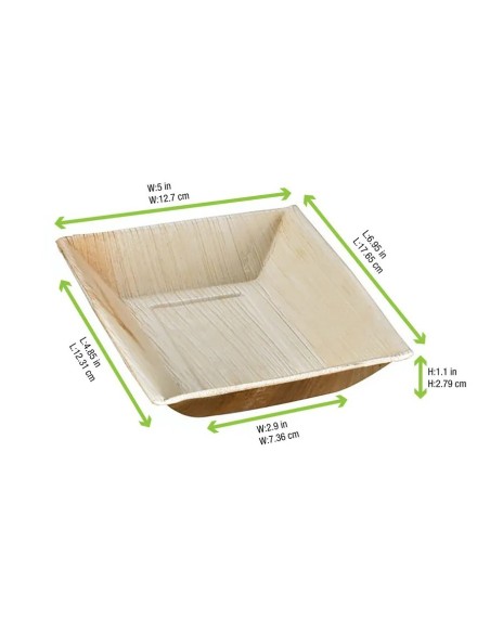 BANDEJA ARECA RECT 17X12X3 -1 X  25u-