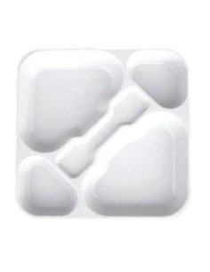 BANDEJA AUTOSERVICIO CUADRADA 335X335 CM POLICARBONATO BLANCO