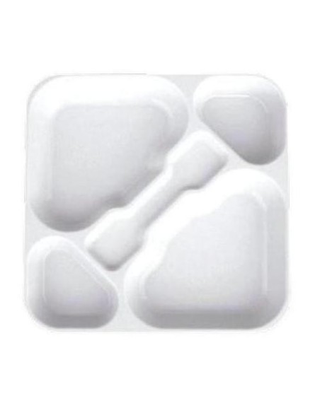 BANDEJA AUTOSERVICIO CUADRADA 335X335 CM POLICARBONATO BLANCO