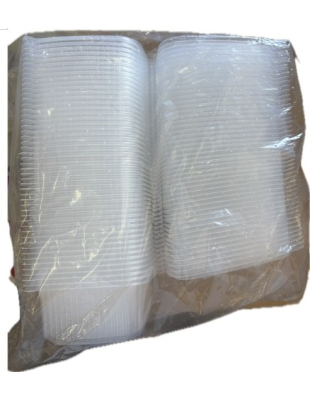 BANDEJA TRANSP 750CC CBISAGRA PP -1 x 50u- apta micro REF V1013