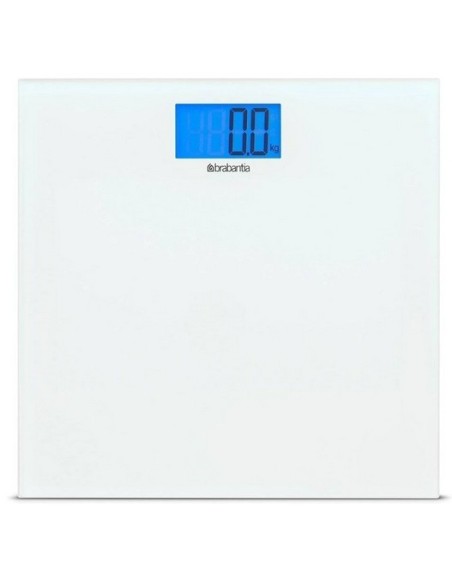 BASCULA BAÑO DIGITAL VIDRIO BLANCO