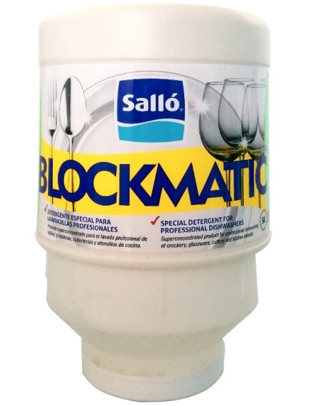 BLOCKMATIC Detergente en bloque para lavado de vajilla -1 x 5kg-