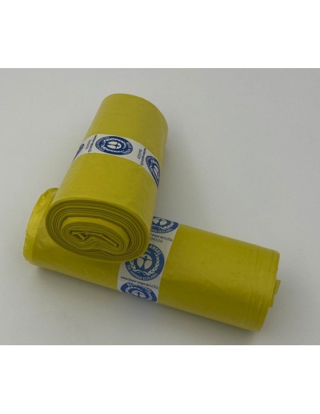 BOLSA AMARILLA 55x65 G-90 -rollo de 50u-