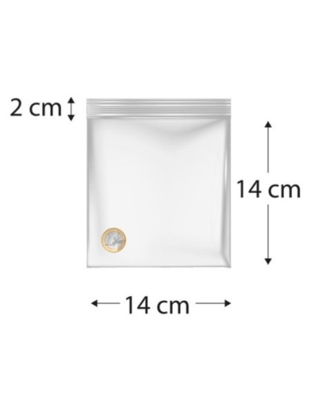 BOLSA AUTOCIERRE 140x140mm -10pq x 100u-