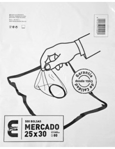 BOLSA COMERCIO 10x20 G-80 -1 x 500u-